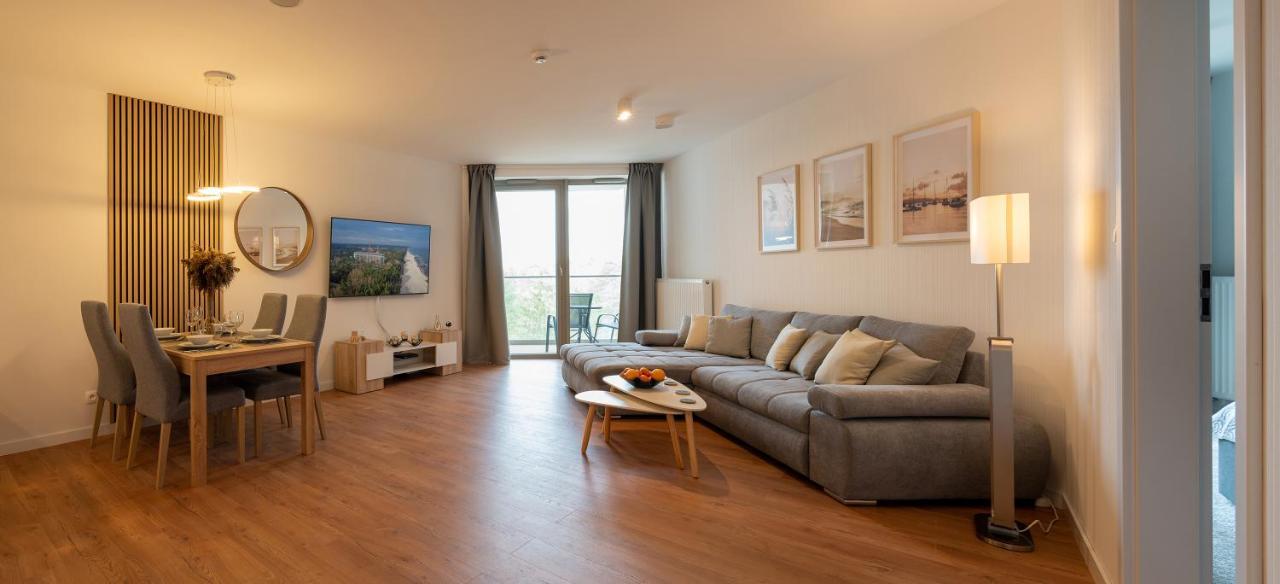 Pinea Sky Premium Apartament Z Widokiem Na Morze Ze Spa I Basenem Przy Plazy Поберово Экстерьер фото